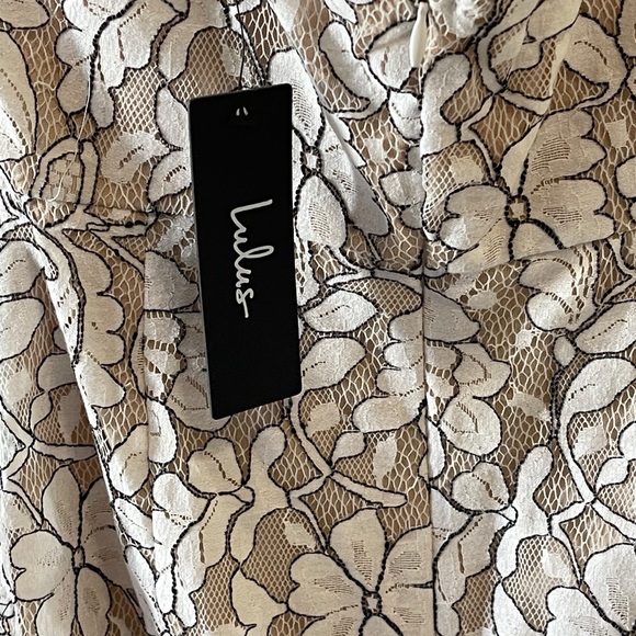 Lulus White Lace Mini Dress small NWT - Picture 6 of 10